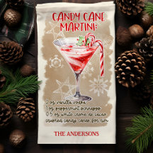 Recette de cocktail de Noël Candy Cane Martini