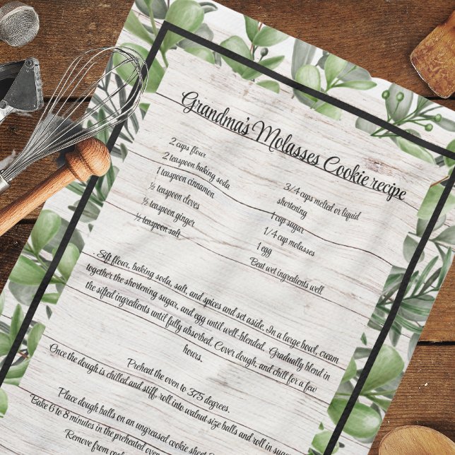 Linge De Cuisine Recette de conservation Eucalyptus bois blanc (Créateur téléchargé)