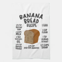 Recette de pain de banane
