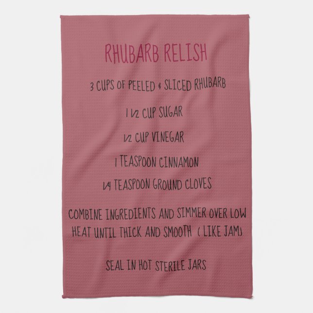 Linge De Cuisine Recette de rhubarb Relish (Vertical)