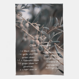 Linge De Cuisine Recette de tapenade d'olive, fait maison, Cuisine