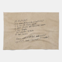 Recette écrite à la main - photo personnalisée