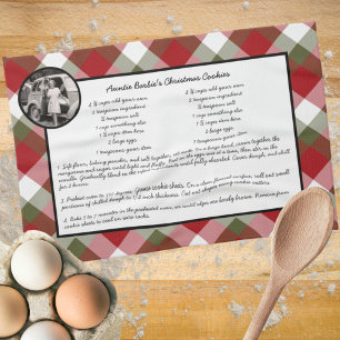 Linge De Cuisine Recette famille de vacances Keepsaké Plaid cadeau 