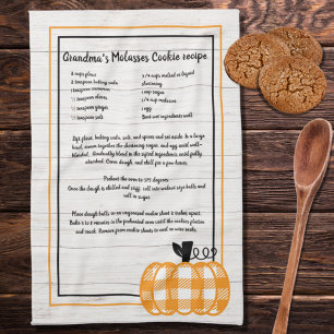 Linge De Cuisine Recette keepsaké automne plaid orange citrouille b