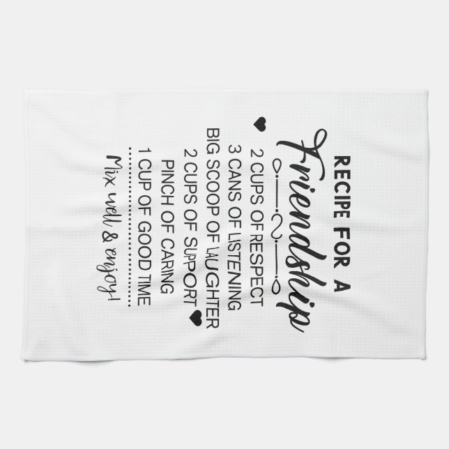 Linge De Cuisine Recette pour un cadeau de fête des mères pour une  (Horizontal)