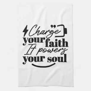 Linge De Cuisine Rechargez Votre Foi – Citation Inspirante Chrétien