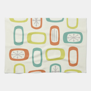 Linge De Cuisine Rectangles arrondies MCM du milieu du siècle