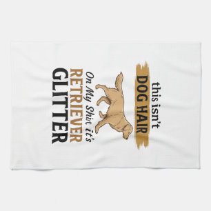 Linge De Cuisine Récupérateur Paillettes Amusant Amateur de Chien D