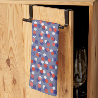Linge De Cuisine red, white and blue polka dots