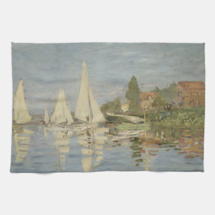 Linge De Cuisine Régates à Argenteuil, peinture à l'huile, Claude M