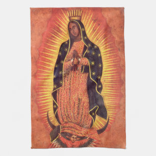 Linge De Cuisine Religion vintage Vierge Marie Notre-Dame de Guadal