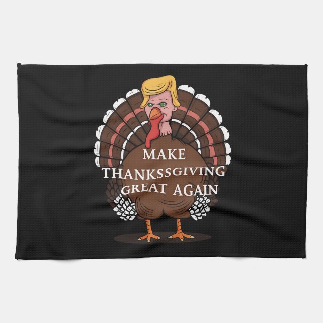 Linge De Cuisine Rendre sa grandeur à Thanksgiving Trump Turkey 202 (Horizontal)