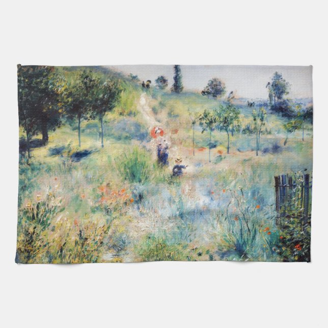 Linge De Cuisine Renoir - Chemin menant à travers l'herbe haute (Horizontal)