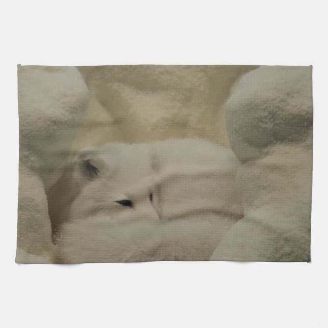 Linge De Cuisine Repaire de Fox arctique (Horizontal)