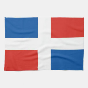 Linge De Cuisine république dominicaine drapeaux de la campagne