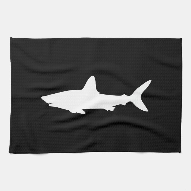 Linge De Cuisine Requin nageant (Horizontal)