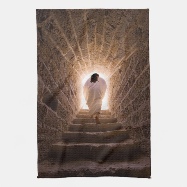 Linge De Cuisine Résurrection de Jésus Christ (Vertical)