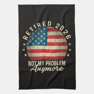 Linge De Cuisine Retraité 2026 plus mon problème Drapeau américain