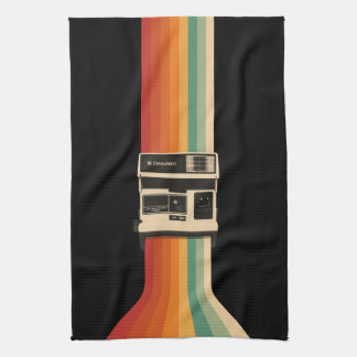 Linge De Cuisine Retro Camera with Rainbow Print
