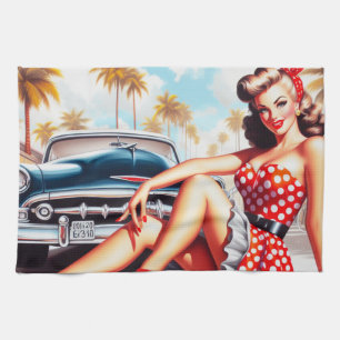 Linge De Cuisine Retro Girl Classic Pin Up
