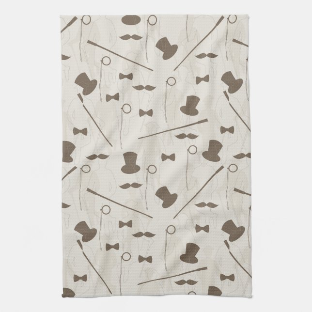Linge De Cuisine Rétro motif pour l'homme 2 (Vertical)