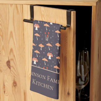 Linge De Cuisine Retro Mushroom Pattern Family 