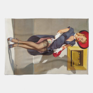 Linge De Cuisine Retro Pin-Up Girl