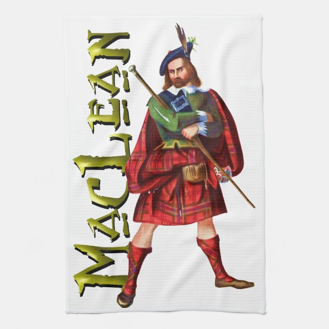 Linge De Cuisine Rêve d'écossais de MacLean de clan (Vertical)