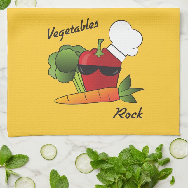 Linge De Cuisine Rocher de légumes (Plié)