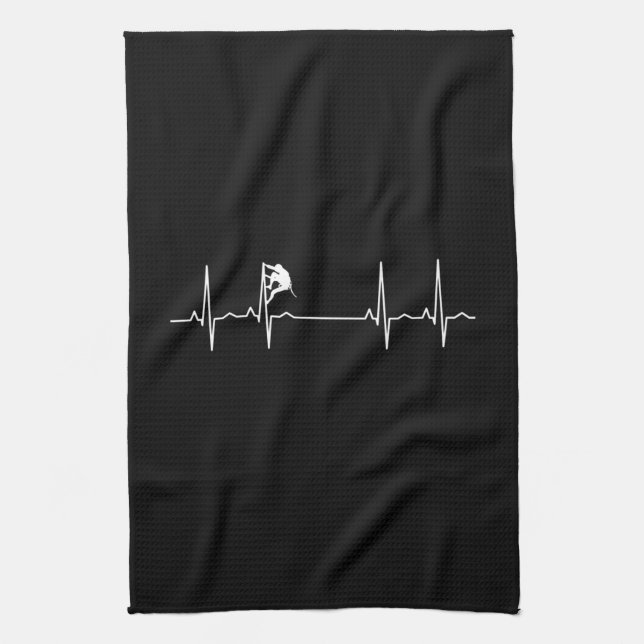 Linge De Cuisine Rock Escalade Heartbeat (Vertical)