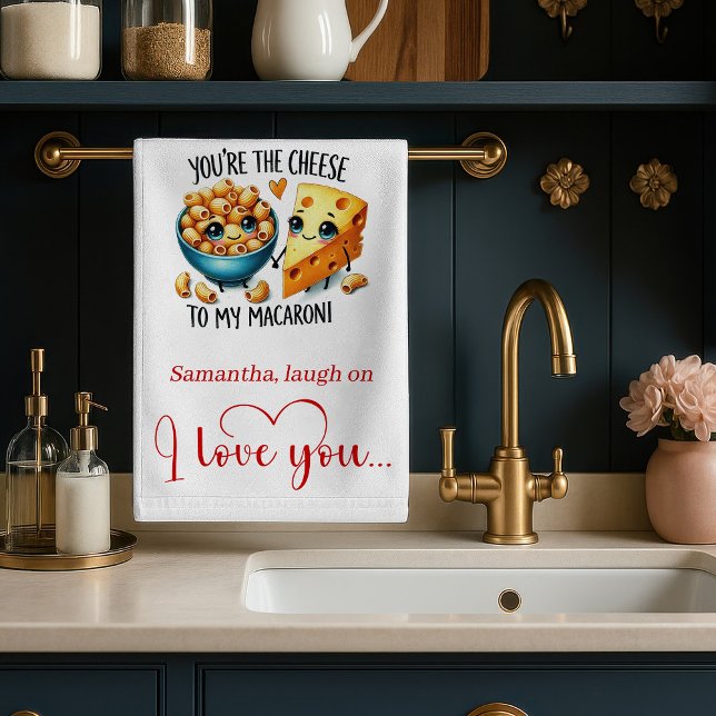 Linge De Cuisine Romantic Funny Food Valentine Kitchen Towel (Romantic Funny Food Valentine Kitchen Towel)