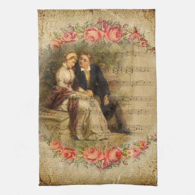 Linge De Cuisine Romantisme (Vertical)