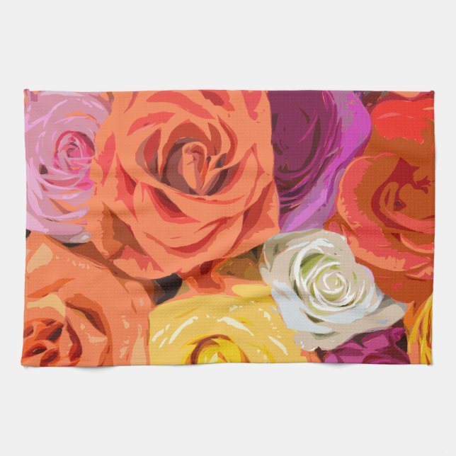 Linge De Cuisine Rose (Horizontal)