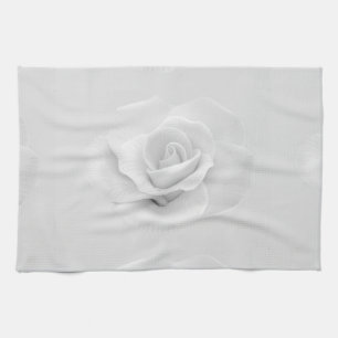 Linge De Cuisine Rose blanche