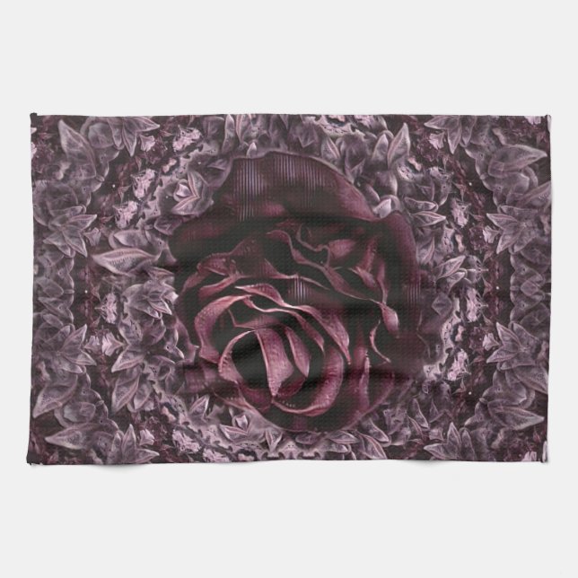 Linge De Cuisine Rose Mandala (Horizontal)