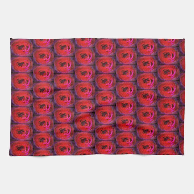 Linge De Cuisine Rose Red Original, (Horizontal)