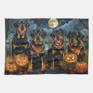 Linge De Cuisine Rottweiler Halloween Éffrayant