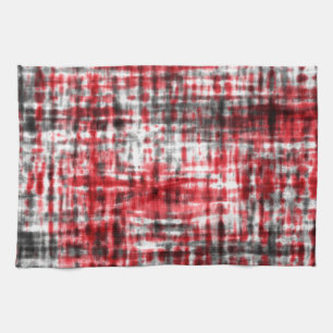 LINGE DE CUISINE ROUGE NOIR