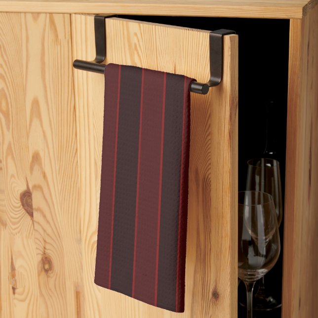 Linge De Cuisine Rouge trié (Pliage en tiers)