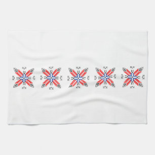 Linge De Cuisine roumain motif folklorique symbole pays costume pop