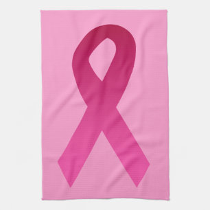 Linge De Cuisine Ruban de rose de conscience de cancer du sein