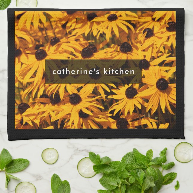 Linge De Cuisine Rudbeckia Fulgida / Orange Coneflower (Plié)