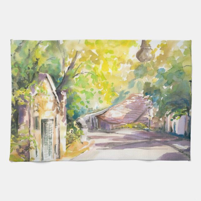 Linge De Cuisine Rue (Horizontal)