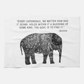 Linge De Cuisine Sagesse d'éléphant de henné de Bouddha de