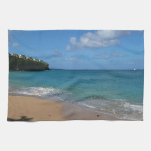 Linge De Cuisine Saint Lucia Beach Paysage tropical