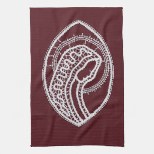 Linge De Cuisine Sainte Vierge Marie, dentelle