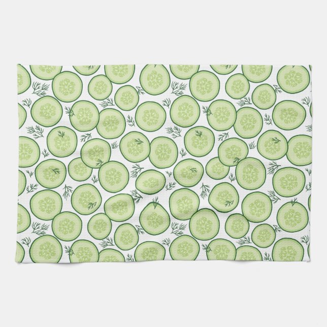 Linge De Cuisine Salade de concombre (Horizontal)