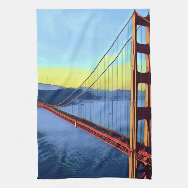 Linge De Cuisine San Francisco - PORTE D'OR - Pont (Vertical)