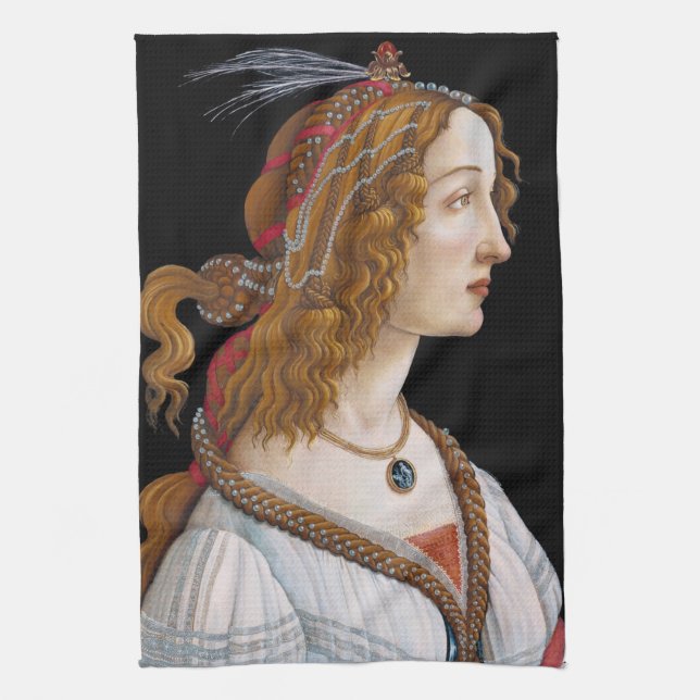 Linge De Cuisine Sandro Botticelli - Portrait de Simonetta Vespucci (Vertical)