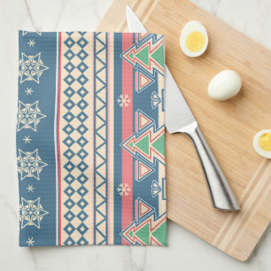 Linge De Cuisine Sapin de Noël de style aztèque - Fêtes uniques